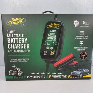 Battery Tender 3 Amp Selectable Battery Charger Maintainer 12V 6V 022-0202-COS